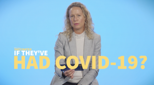 Still image from video: When should I get my 5-11 year old vaccinated if they've had COVID-19?